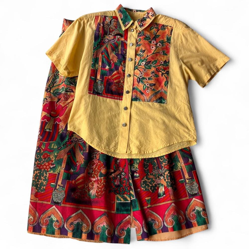 Vintage Howard Wolf Matching Skirt Set.